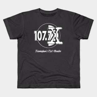 107.7 THE X BIRMINGHAM'S ROCK ALTERNATIVE RETRO RADIO Kids T-Shirt